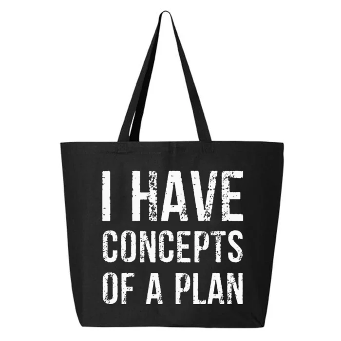 I Have Concepts Of A Plan Vintage Funny Trump Harris 25L Jumbo Tote