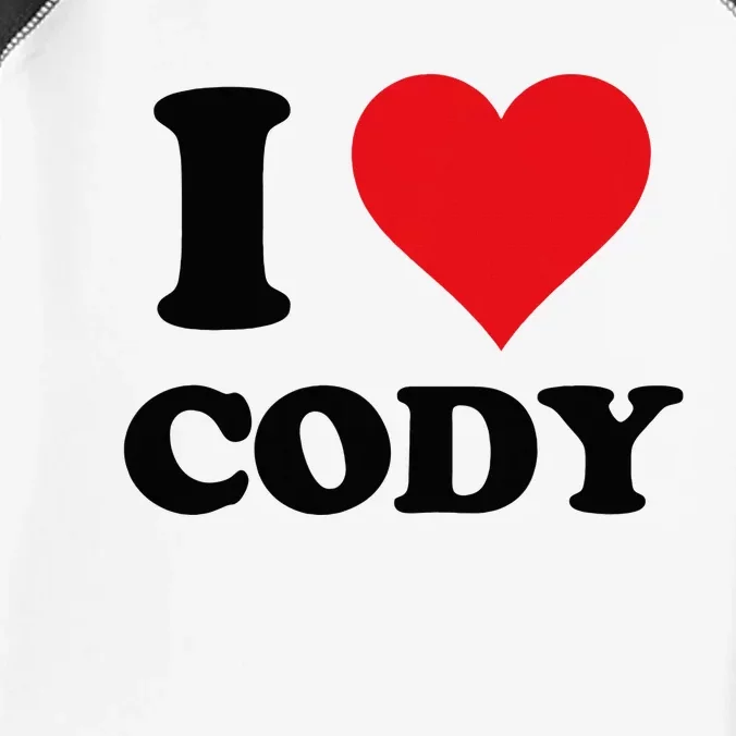 I Heart Cody First Name I Love Personalized Stuff Infant Baby Jersey Bodysuit