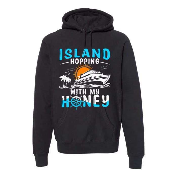 Island Hopping Couple Cruise Premium Hoodie