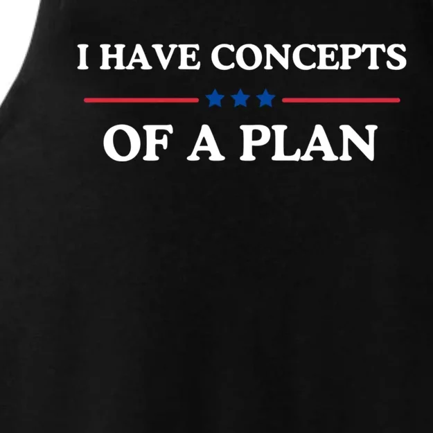 I Have Concepts Of A Plan Ladies Tri-Blend Wicking Tank