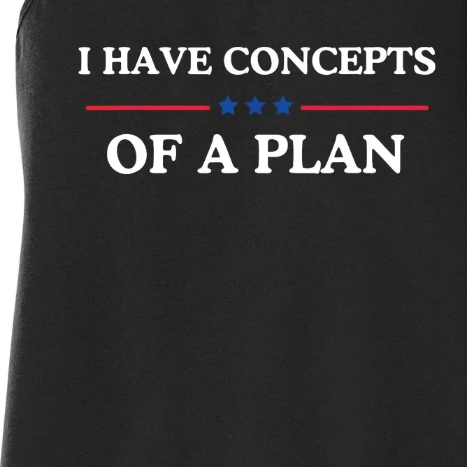 I Have Concepts Of A Plan Women's Racerback Tank