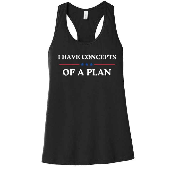 I Have Concepts Of A Plan Women's Racerback Tank