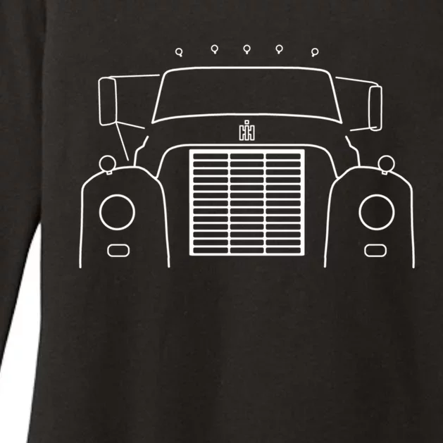 International Harvester Classic Heavy Truck White Outline Cool Gift Womens CVC Long Sleeve Shirt