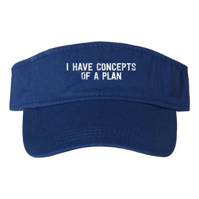 I Have Concepts Of A Plan Political 2024 Valucap Bio-Washed Visor