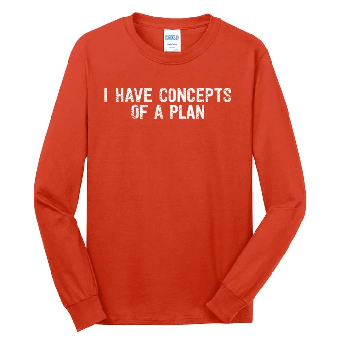 I Have Concepts Of A Plan Political 2024 Tall Long Sleeve T-Shirt