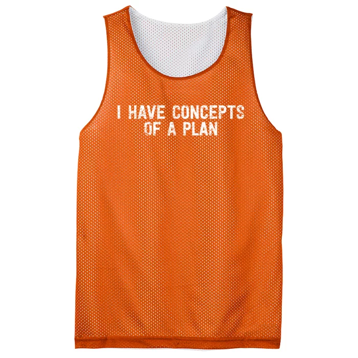 I Have Concepts Of A Plan Political 2024 Mesh Reversible Basketball Jersey Tank