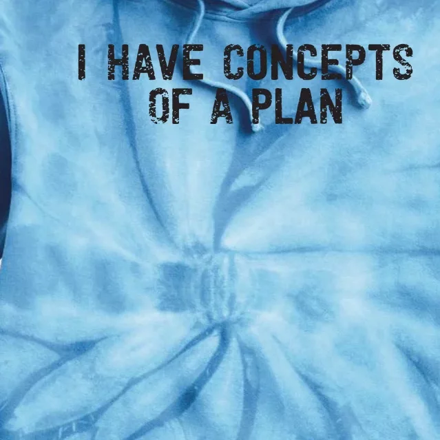 I Have Concepts Of A Plan Political 2024 Tie Dye Hoodie