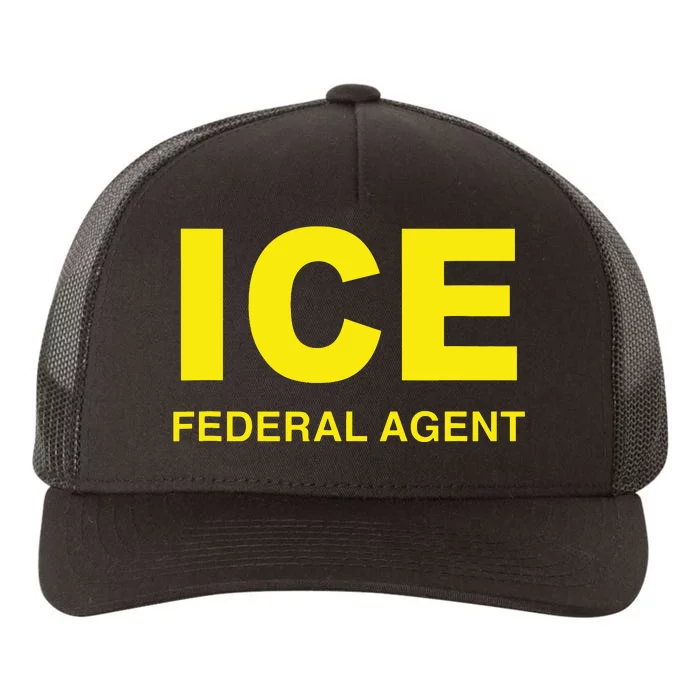 Ice Halloween Costume Federal Agent Police Immigration Yupoong Adult 5-Panel Trucker Hat