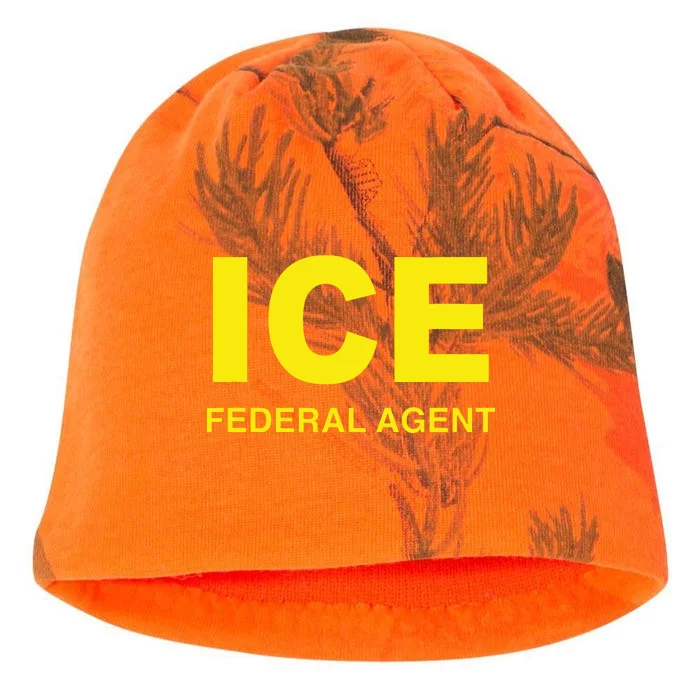 Ice Halloween Costume Federal Agent Police Immigration Kati - Camo Knit Beanie