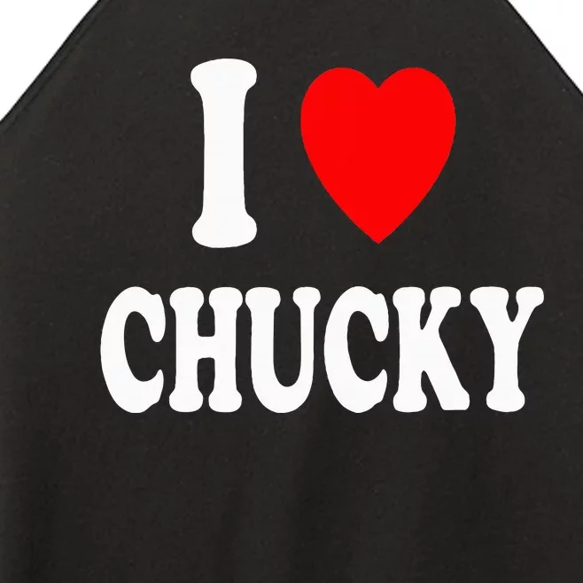 I Heart Chucky Cute Matching Couple Spouse Women’s Perfect Tri Rocker Tank