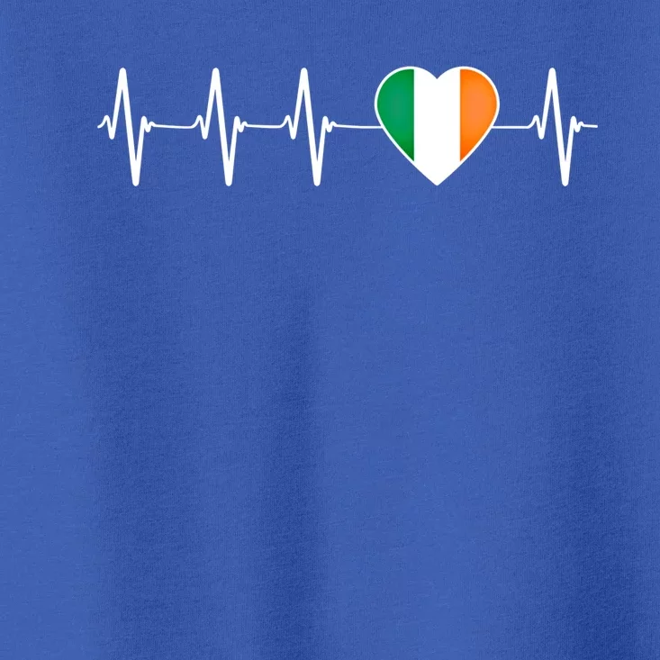 Irish Heartbeat Cute Gift I Love Ireland Flag Country Patriotic Gift Toddler T-Shirt