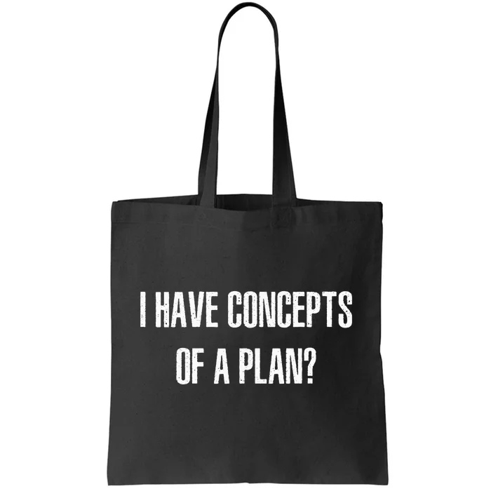 I Have Concepts Of A Plan Vintage Funny Trump Harris Tote Bag