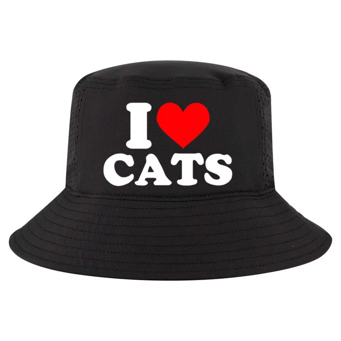 I Heart Cats Shirt I Heart Cats Tshirt I Love Cats Shirt Cool Comfort Performance Bucket Hat