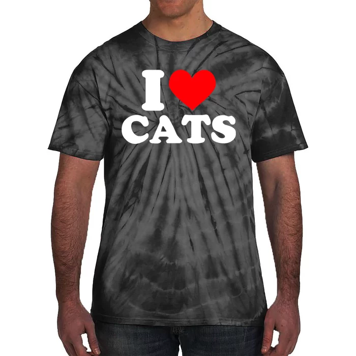 I Heart Cats Shirt I Heart Cats Tshirt I Love Cats Shirt Tie-Dye T-Shirt