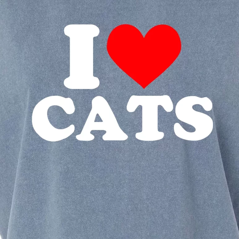 I Heart Cats Shirt I Heart Cats Tshirt I Love Cats Shirt Garment-Dyed Women's Muscle Tee