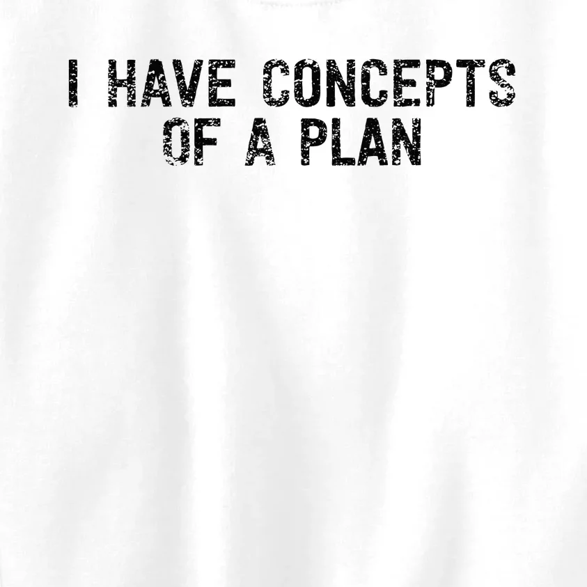 I Have Concepts Of A Plan Political 2024 Kids Sweatshirt