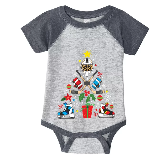 Ice Hockey Christmas Ornament Tree Funny Xmas Gift Boy Infant Baby Jersey Bodysuit