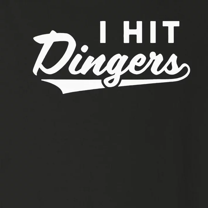 I Hit Dingers Toddler Long Sleeve Shirt