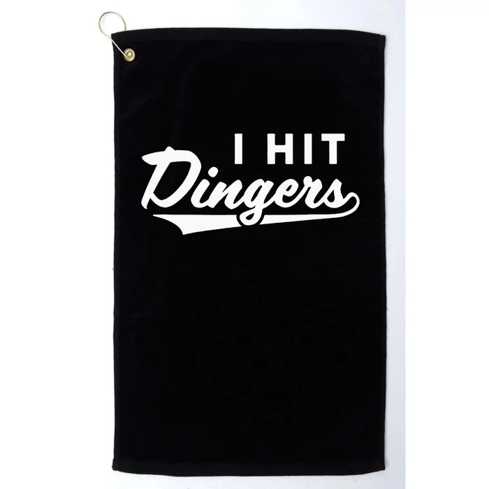 I Hit Dingers Platinum Collection Golf Towel