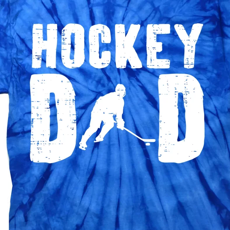 Ice Hockey Dad Cool Fathers Day Player Goalie Coach Papa Gift Tie-Dye T-Shirt