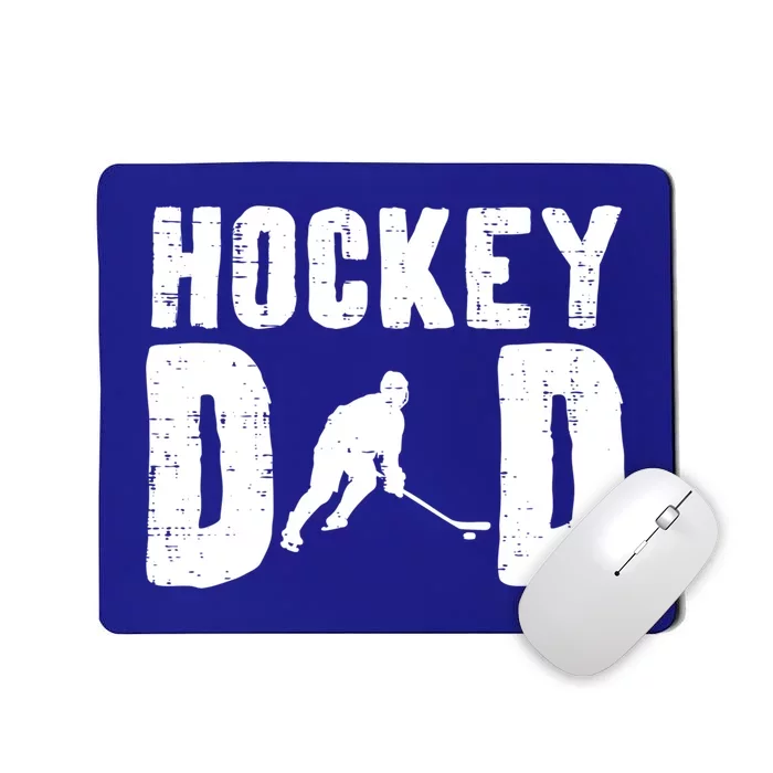 Ice Hockey Dad Cool Fathers Day Player Goalie Coach Papa Cool Gift Mousepad