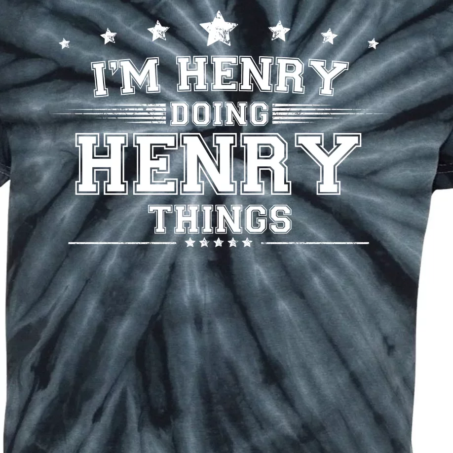 Im Henry Doing Henry Things Kids Tie-Dye T-Shirt