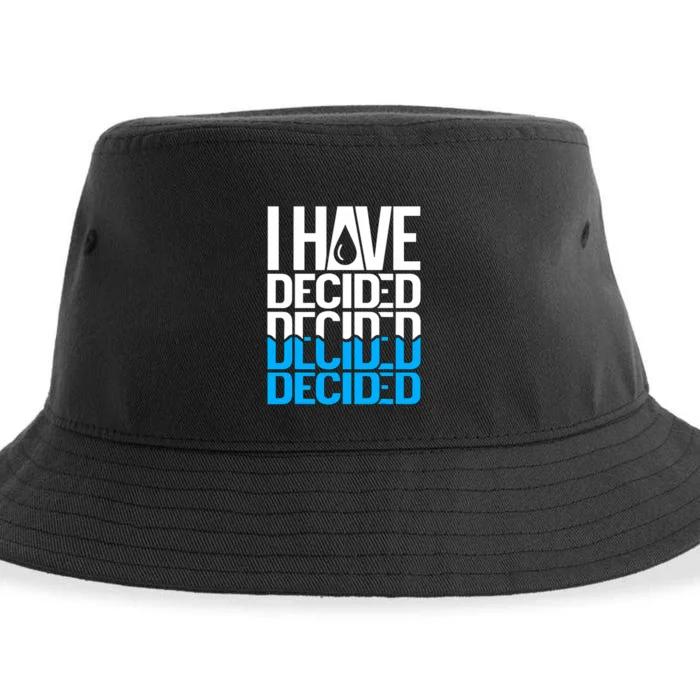 I Have Decided Baptized Baptism Sustainable Bucket Hat