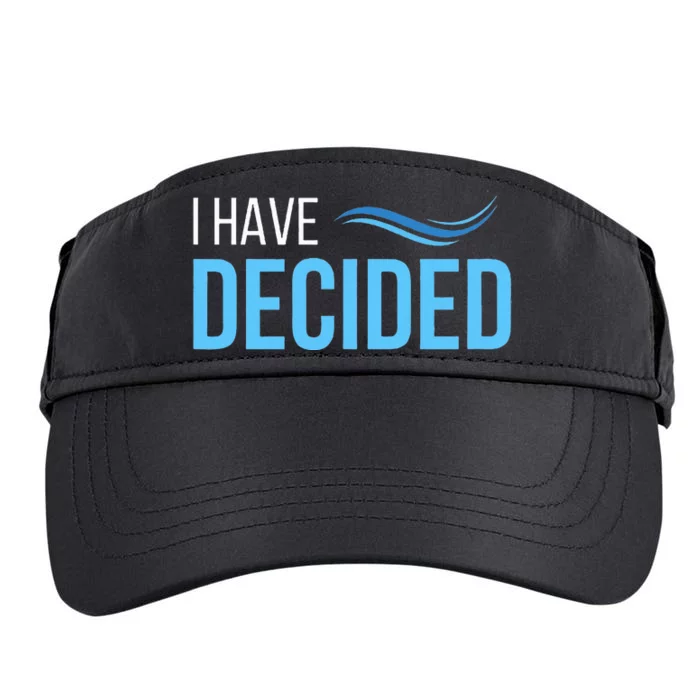 I Have Decided Baptism Church Adult Drive Performance Visor