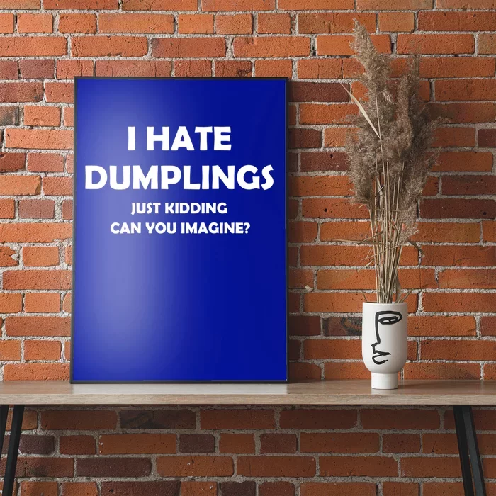 I HATE DUMPLINGS JUST KIDDING FUNNY Poster