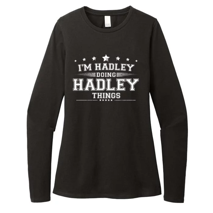 Im Hadley Doing Hadley Things Womens CVC Long Sleeve Shirt