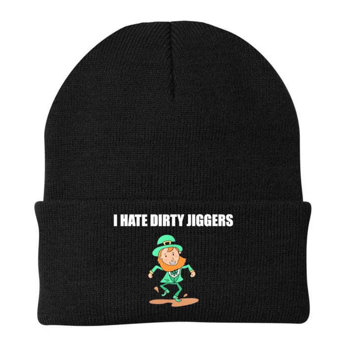 I Hate Dirty Jiggers Funny St Patricks Day Knit Cap Winter Beanie