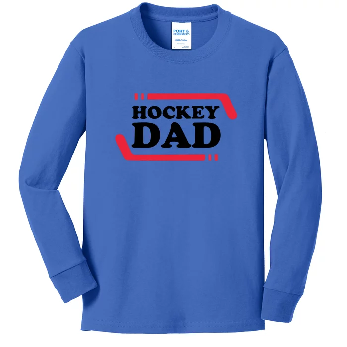 Ice Hockey Dad Gift For Father's Day Gift Kids Long Sleeve Shirt