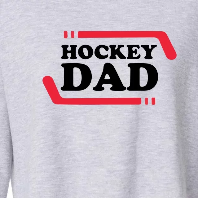 Ice Hockey Dad Gift For Father's Day Gift Cropped Pullover Crew