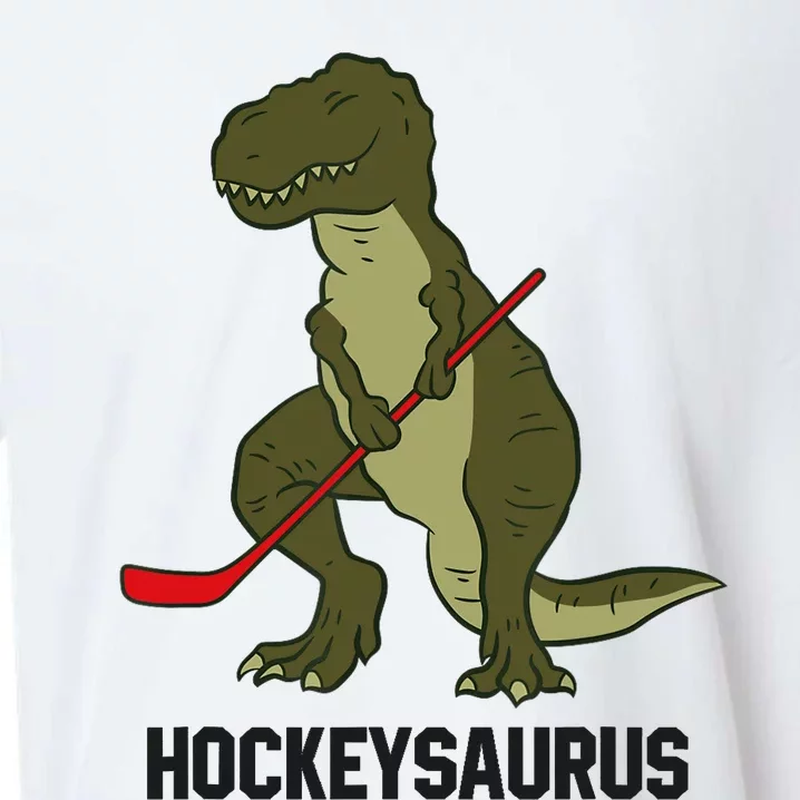 Ice Hockey Dinosaur Hockey Boy Hockey Hockeysaurus Sueded Cloud Jersey T-Shirt