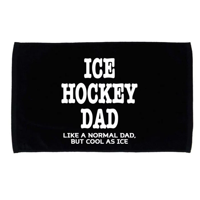 Ice Hockey Dad Definition Funny Proud Sports Father's Day Gift Microfiber Hand Towel