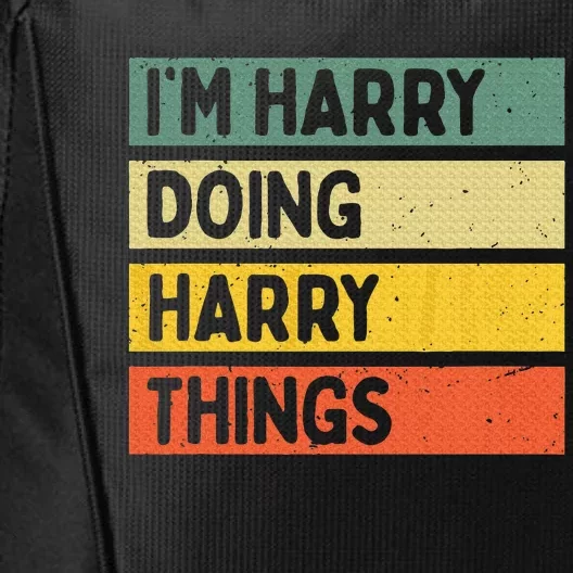 IM Harry Doing Harry Things Funny Personalized Quote City Backpack