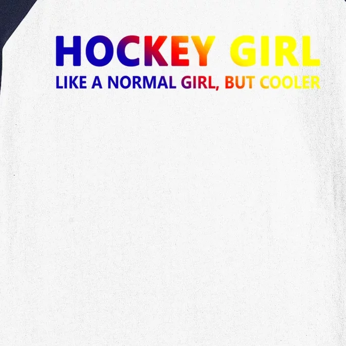 Ice Hockey Daughter Hockey Gift Baseball Sleeve Shirt