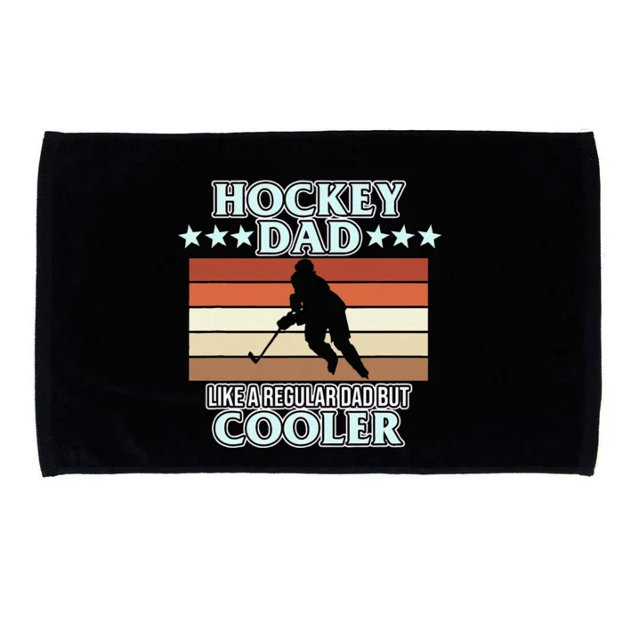 Ice Hockey Dad Player Coach Vintage Sports Lover Microfiber Hand Towel