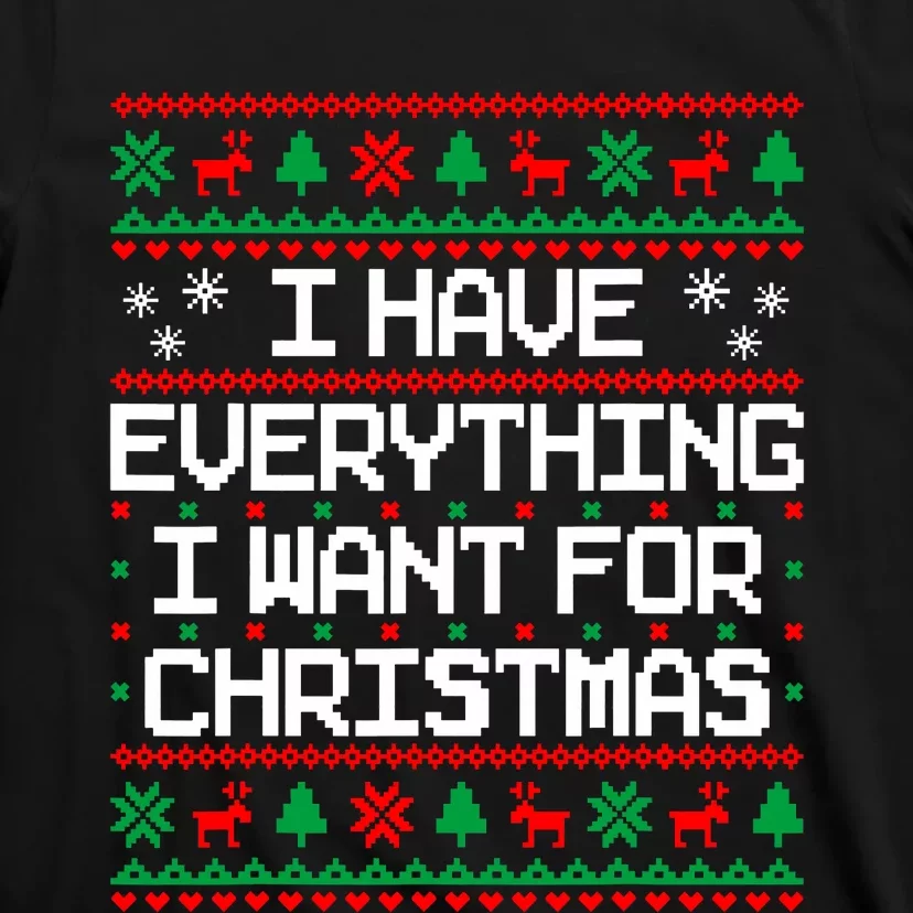 I Have Everything I Want For Christmas Couples Matching T-Shirt