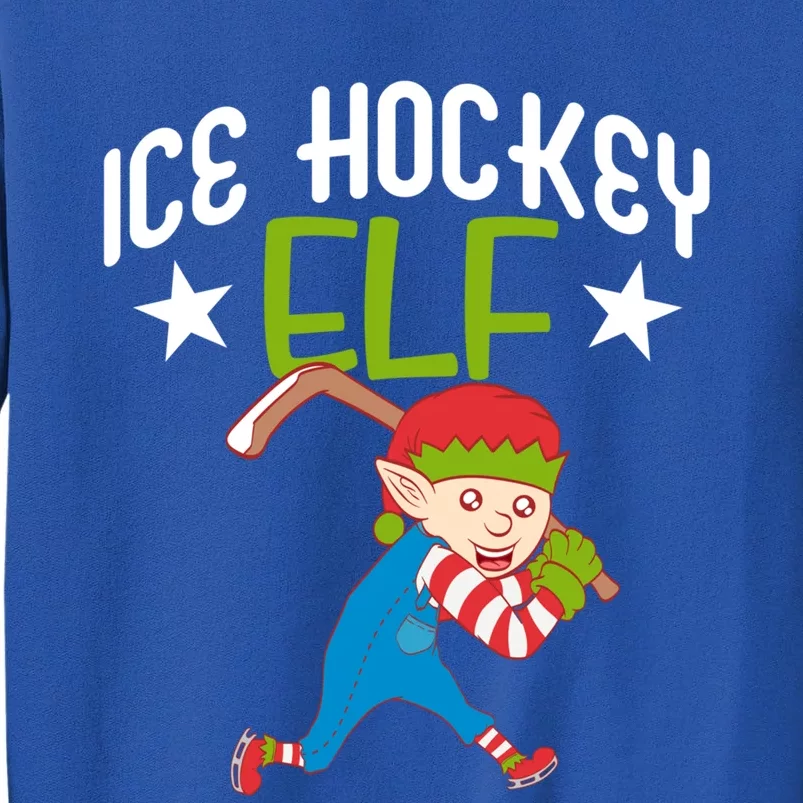 Ice Hockey Elf Funny Hockey Xmas Elve Costume Gift Cool Gift Sweatshirt