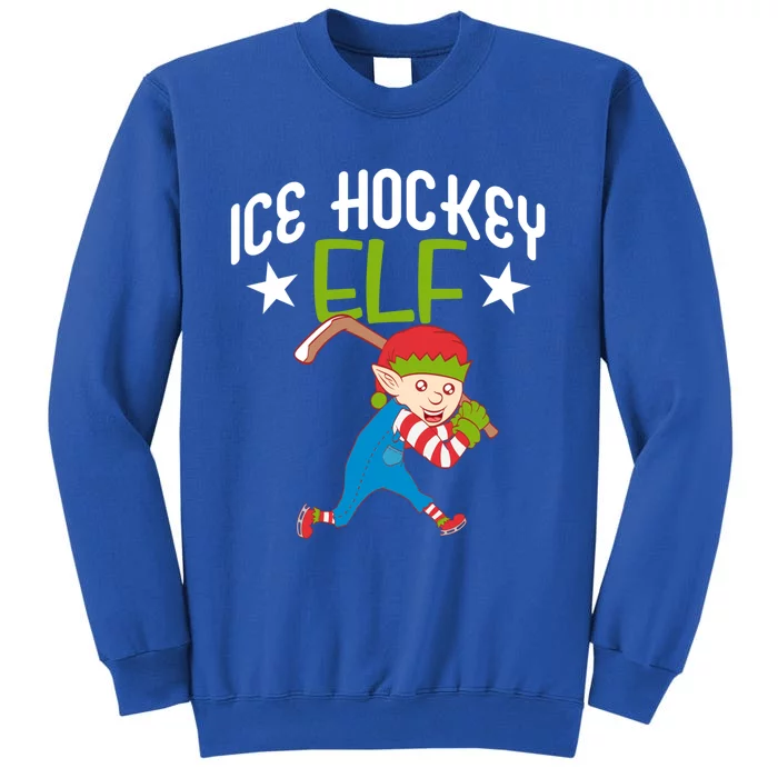 Ice Hockey Elf Funny Hockey Xmas Elve Costume Gift Cool Gift Sweatshirt