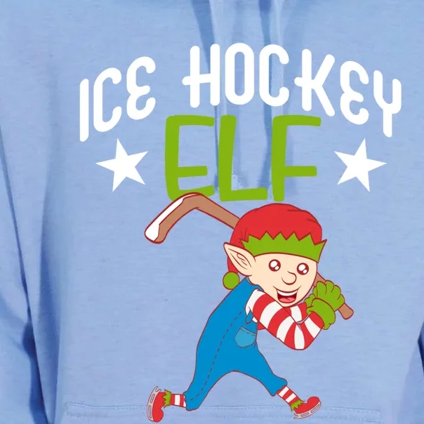 Ice Hockey Elf Funny Hockey Xmas Elve Costume Gift Cool Gift Unisex Surf Hoodie