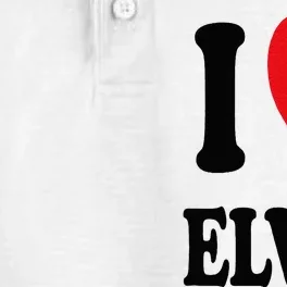 I Heart E.lvis First Name I Love Personalized Stuff Dry Zone Grid Performance Polo