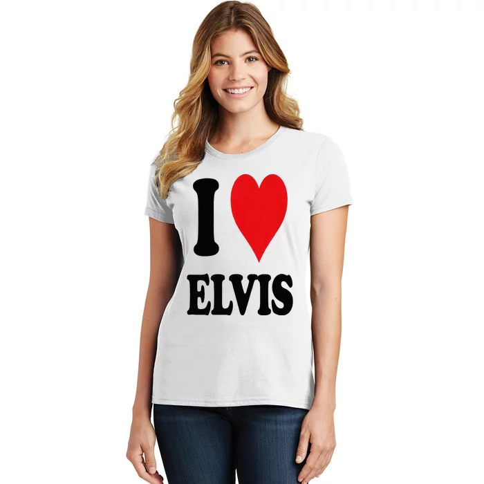 I Heart E.lvis First Name I Love Personalized Stuff Women's T-Shirt