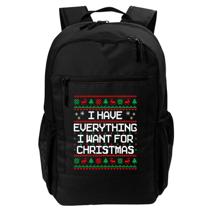 I Have Everything I Want For Christmas Couples Matching Daily Commute Backpack