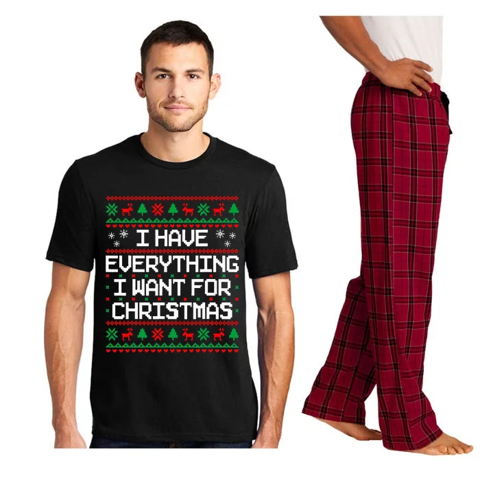 I Have Everything I Want For Christmas Couples Matching Pajama Set