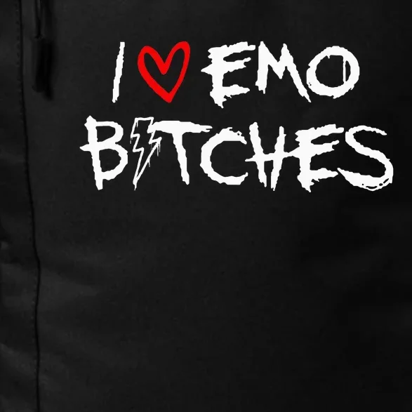 I Heart Emo Bitches Funny Quote Emo Music Girl Style Daily Commute Backpack