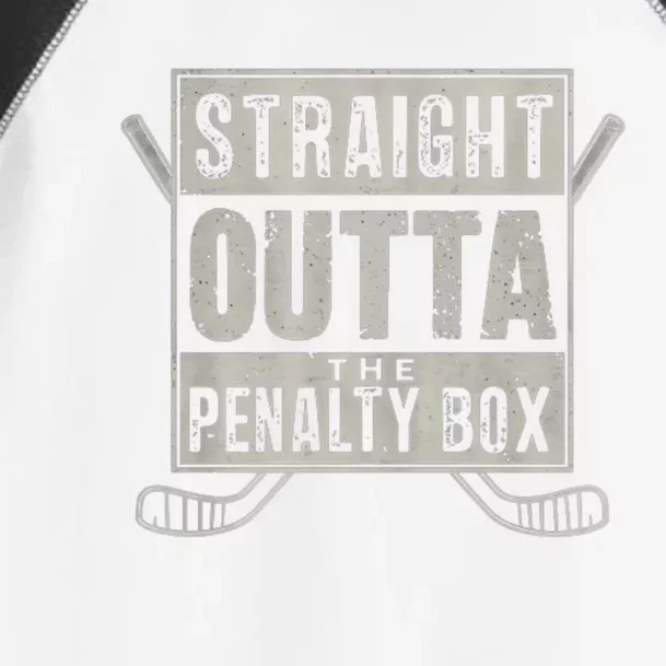 Ice Hockey Funny Gift Straight Outta The Penalty Box Cute Gift Toddler Fine Jersey T-Shirt