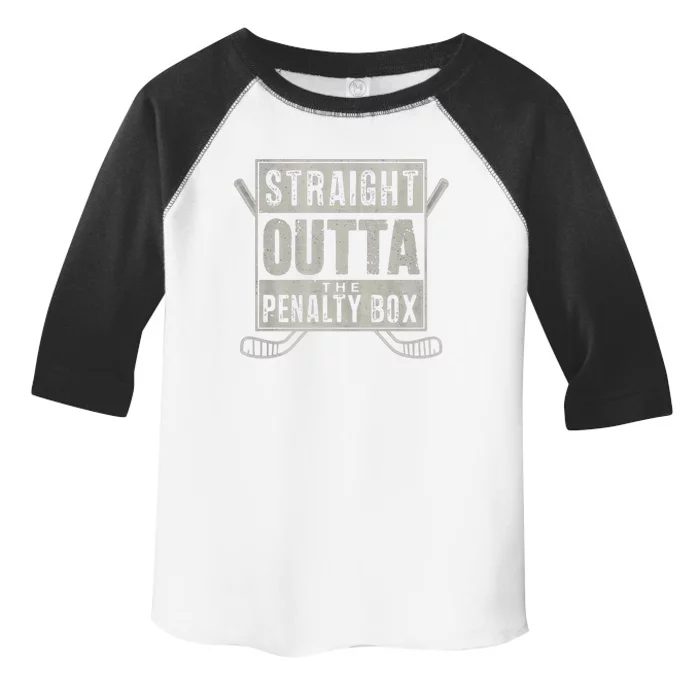 Ice Hockey Funny Gift Straight Outta The Penalty Box Cute Gift Toddler Fine Jersey T-Shirt