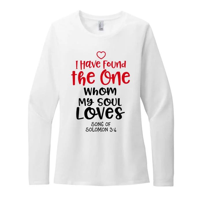 I Have Found The One Whom My Soul Loves Song Of Solomon 3:4 Womens CVC Long Sleeve Shirt